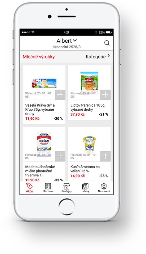 Mobilní aplikace AkcniCeny.cz